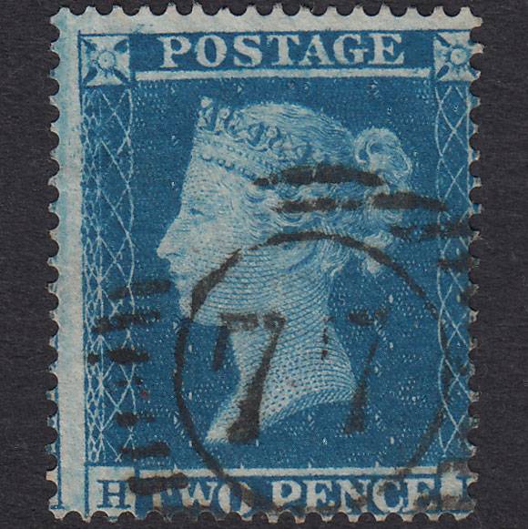 GB QV 1854 2d Pale Blue (Plate 4) SG20-F1(2) HK FU 77