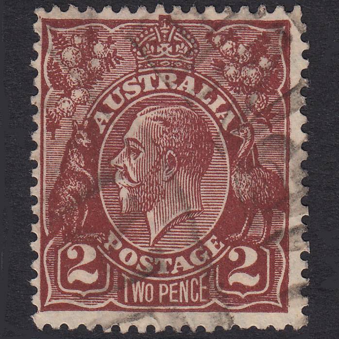 AUSTRALIA 1930 1 1/2d Red-Brown King George V SG97 FU