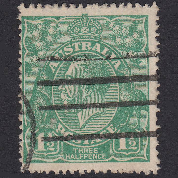 AUSTRALIA 1923 1 1/2d Green King George V SG61 FU
