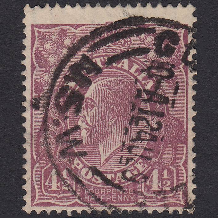 AUSTRALIA 1927 4 1/2d Violet King George V SG92 FU CDS