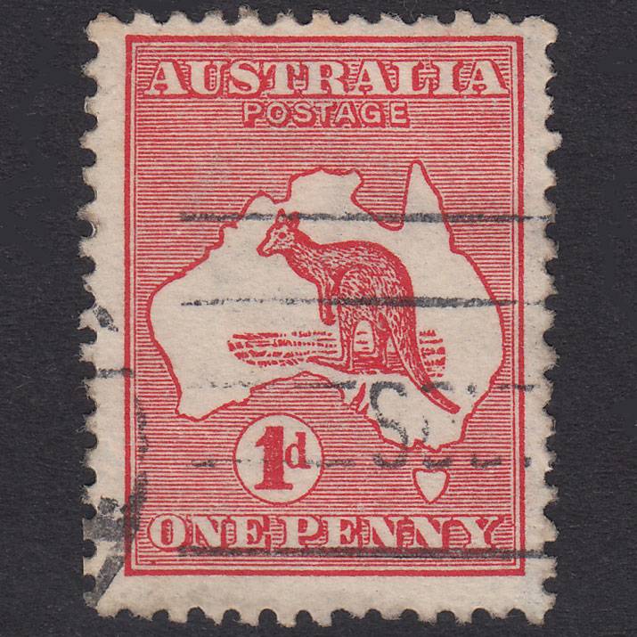 AUSTRALIA 1913 1d Red Kangaroo SG2D FU Light Cancel