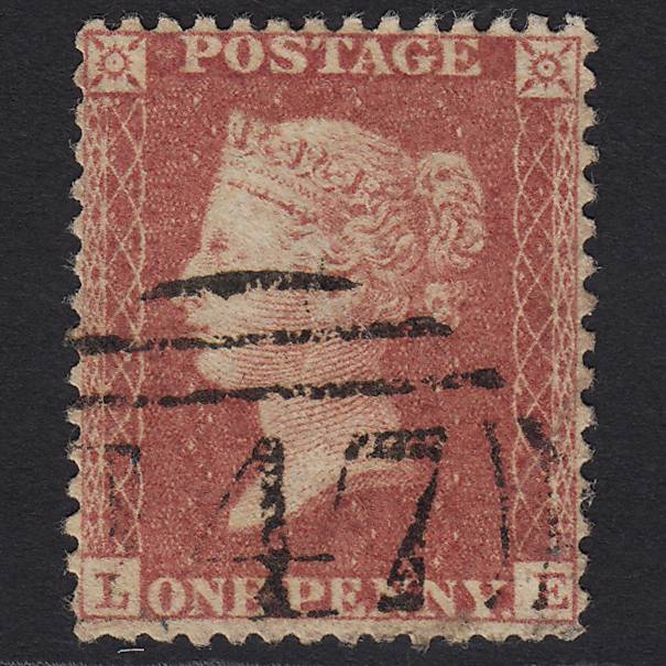 GB QV 1857 1d Rose-red (Plate 46) SG40-C10(1) LE GU