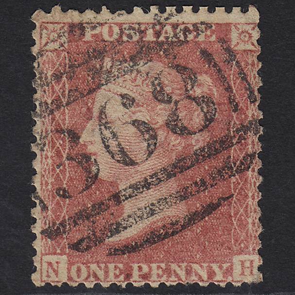 GB QV 1857 1d Rose-red (Plate 48) SG40-C10(1) NH GU Prembroke Dock 368