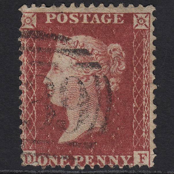 GB QV 1857 1d Rose-red (Plate 43) SG40-C10(1) DF GU