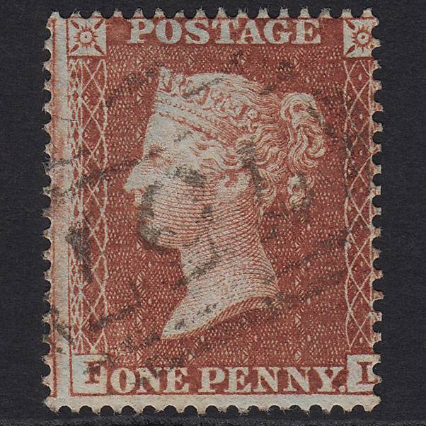 GB QV 1855 1d Red-brown (Plate 5) SG21-C4(1) FL FU Stroud 757