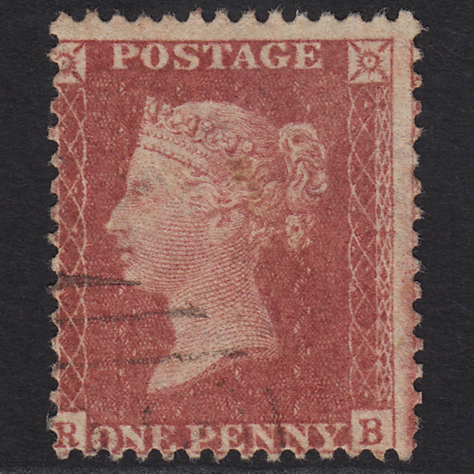 GB QV 1857 1d Rose-red (Plate 36) SG40-C10(1) RB FU Light Cancel