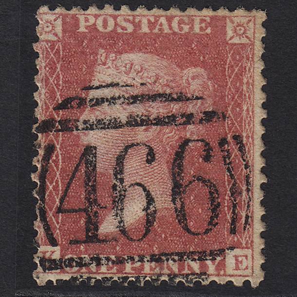 QV 1857 1d Rose-red (Plate 52) SG40-C10(1) KE FU Liverpool 466