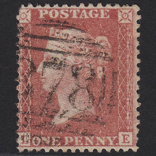 GB QV 1857 1d Pale Rose (Plate 27) SG39-C10(3) LE GU