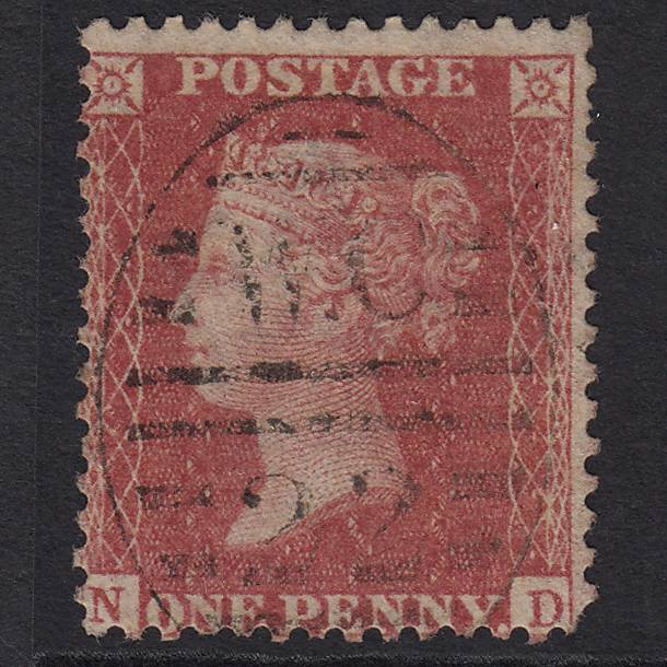 GB QV 1857 1d Rose-red (Plate 44) SG40-C10(1) NC GU London D&S WC22