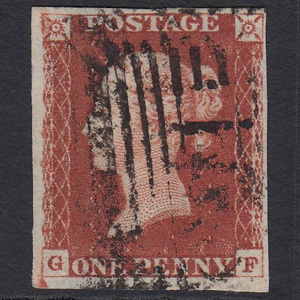 GB QV 1841 1d Red-brown (Plate 61) SG8-B1(1) GF FU 4 Margins Scotland
