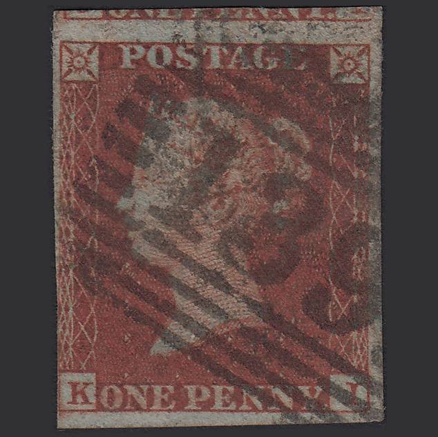 GB QV 1841 1d Red-brown (Plate 149) SG8-B2(1) KI GU nr 4M Falkirk 139