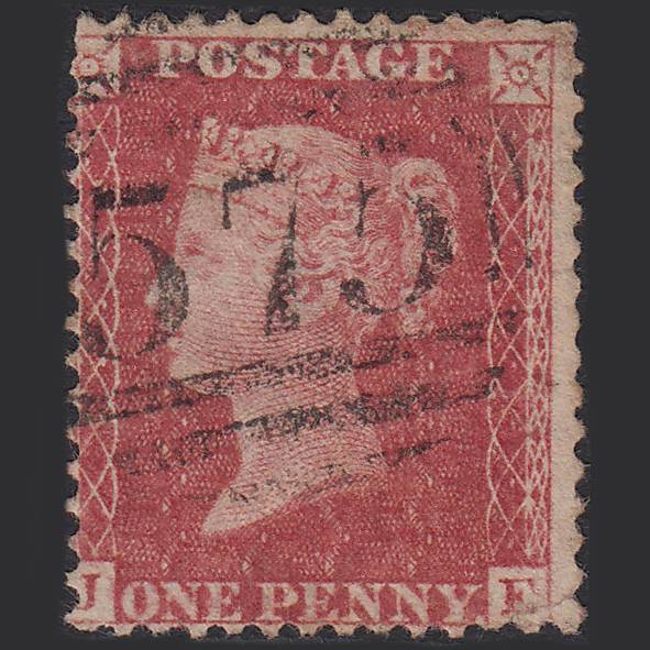 GB QV 1857 1d Rose-red (Plate 66) SG40-C10(1) JE GU Norwich 575