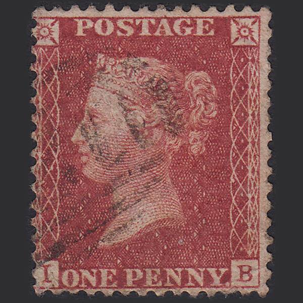 GB QV 1857 1d Rose-red (Plate 36) SG40-C10(1) IB GU