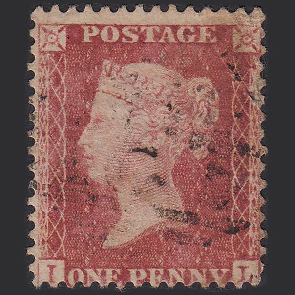 GB QV 1857 1d Rose-red (Plate 27) SG40-C10(1) IL GU