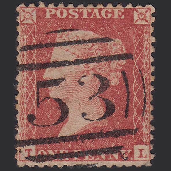 GB QV 1857 1d (Plate 36) SG40-C10(1) TL GU Missing Imprimatur Bath 53