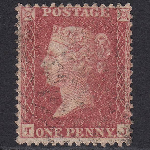GB QV 1857 1d Rose-red (Plate 59) SG40-C10(1) TJ FU Light Cancel