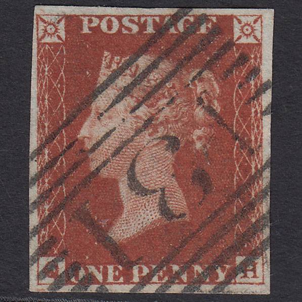 GB QV 1841 1d (Plate 51) SG10-B1(4) QH VFU 4 Good Margins Edinburgh 131