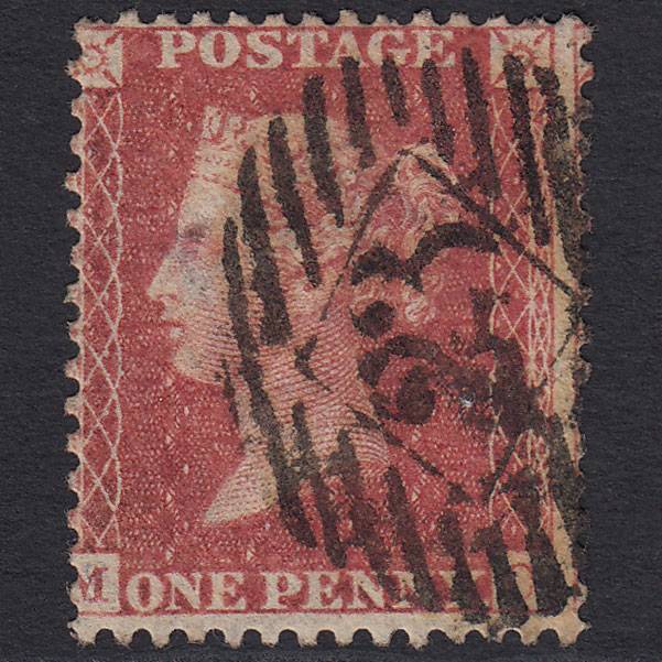 GB QV 1857 1d Rose-red SG40-C10(1) MC GU London IS 23