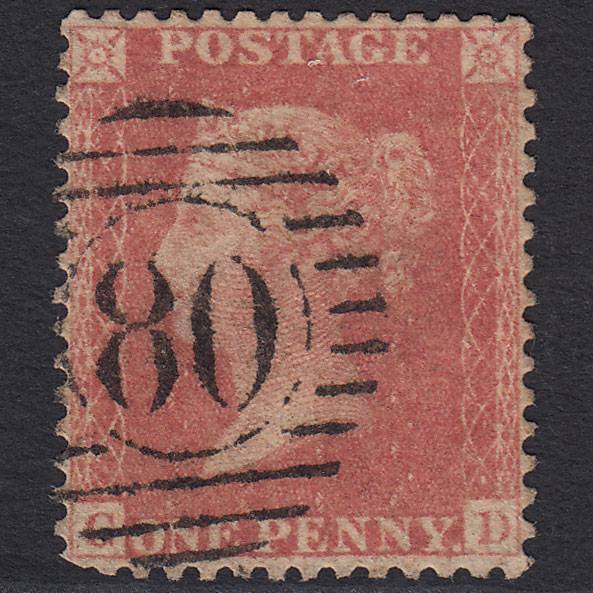 GB QV 1857 1d (Plate 65) SG39-C10(3) GD GU London D&S 80 Well Centred