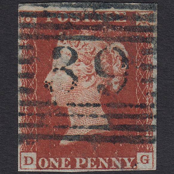 GB QV 1841 1d Red-brown (Plate 48) SG8-B1(1) DG FU Beauly 39