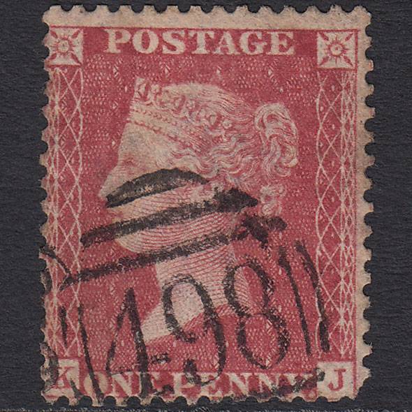 GB QV 1857 1d Rose-red (Plate 46) SG40-C10(1) KJ GU Manchester 498 Spoon