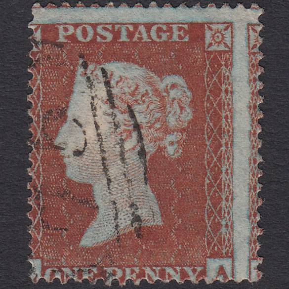 GB QV 1854 1d (Plate 174) SG17-C1(1) Framed Reverse LA FU Birmingham 75