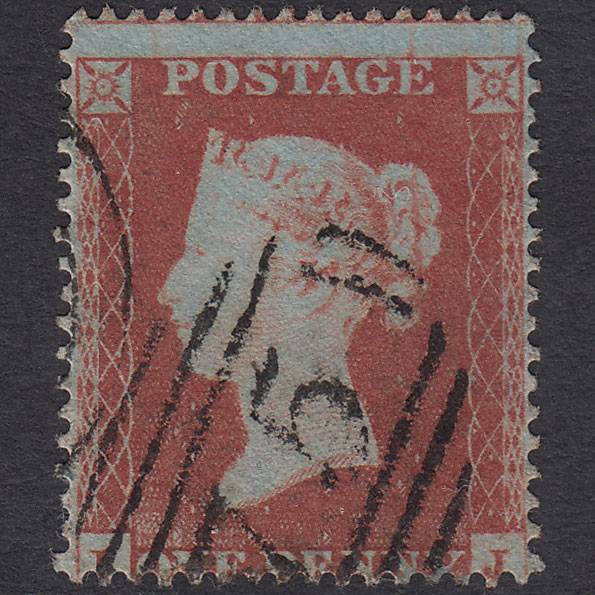 GB QV 1854 1d Red-brown (Plate 189) SG17-C1(1) IJ VFU Birmingham 75 Misperf