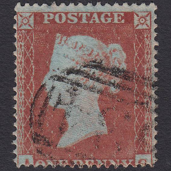 GB QV 1854 1d Red-brown (Plate 185) SG17-C1(1) AG GU Missing Imprimatur