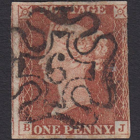 GB QV 1841 1d Red-brown (Plate 28) SG8-B1(1) BJ FU 3 Margins No.6 in MX