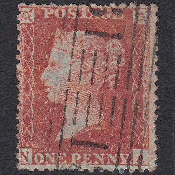 GB QV 1856 1d (Plate 45) SG29-C8(1) NA GU Edinburgh 131 Roller Cancel