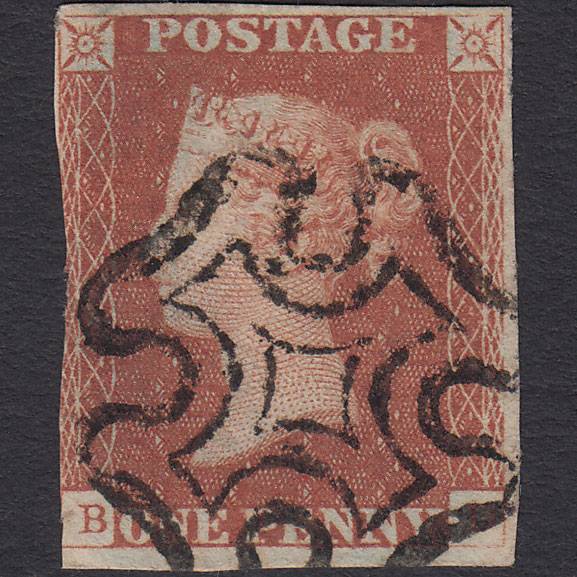GB QV 1841 1d Red-brown (Plate 23) SG8-B1(1) BD FU Missing Imprimatur 3m MX