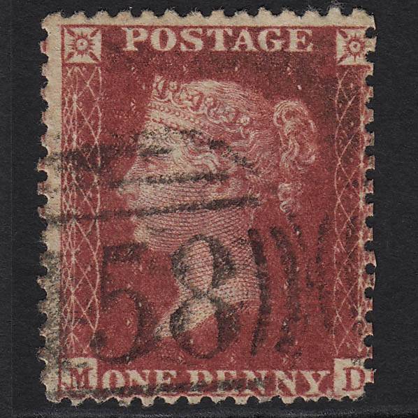 GB QV 1857 1d Deep Rose-red (Plate 47) SG41-C10(4) MD GU