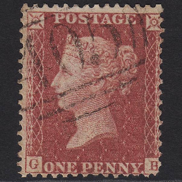 GB QV 1857 1d Rose-red (Plate 59) SG40-C10(1) GH GU Ipswich 405