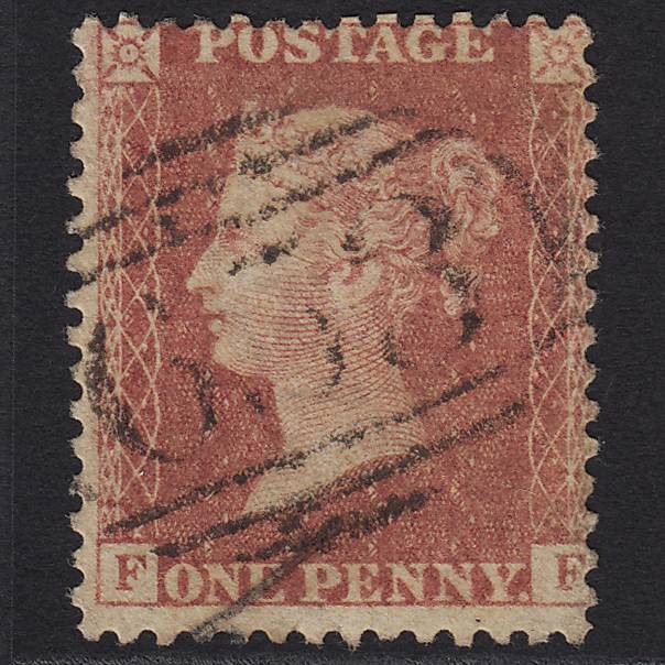 GB QV 1857 1d Rose-red (Plate 47) SG40-C10(1) FF GU Romsey 653