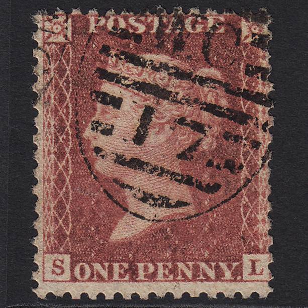 GB QV 1857 1d Deep Rose-red (Plate 27) SG41-C10(4) SI GU in London D&S WC17