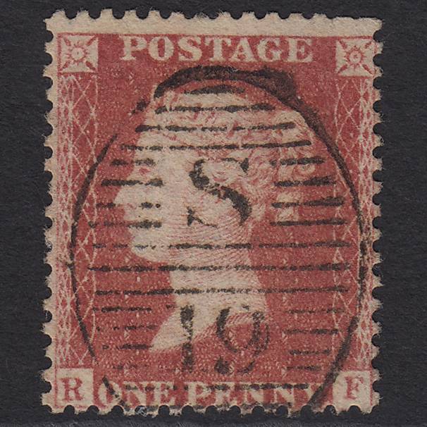 GB QV 1857 1d Rose-red (Plate 60) SG40-C10(1) RF GU London D&S S19