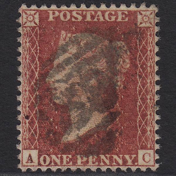 GB QV 1857 1d SG41-C10(4) AC FU Missing Imprimatur Perfect Centring