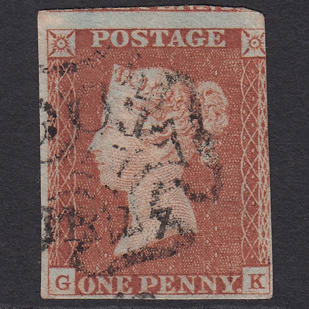 GB QV 1841 1d (Plate 19) SG8-B1(1) Ivory Head GK FU 3m MX & Town Cancel