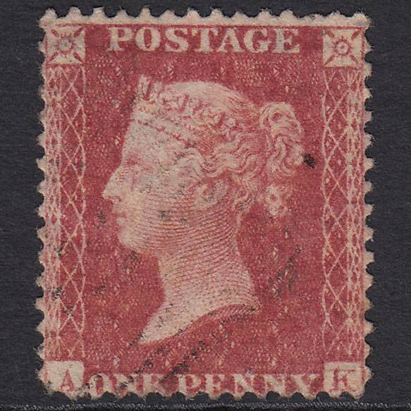 GB QV 1857 1d Rose-red (Plate 62) SG40-C10(1) AK GU Light Cancel