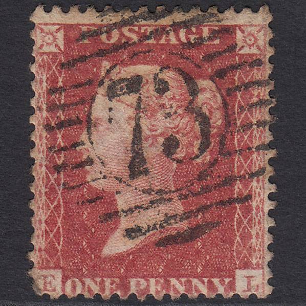 GB QV 1857 1d Rose-red (Plate 27) SG40-C10(1) EL GU London D&S 73