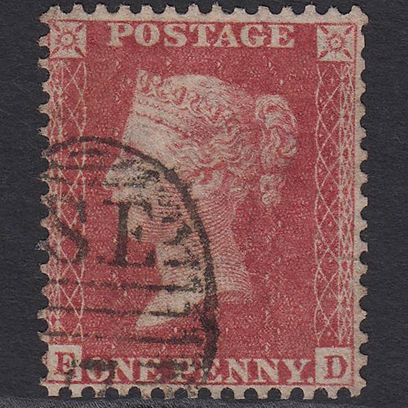 GB QV 1857 1d (Plate 43) SG40-C10(1) ED FU London D&S SE7 Well Centred