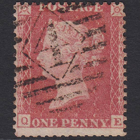 GB QV 1857 1d Rose-red (Plate 68) SG40-C10(1) QE GU London IS 4