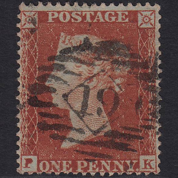 GB QV 1854 1d (Plate 188) SG17-C1(1) PK FU London IS 19 Well Centred