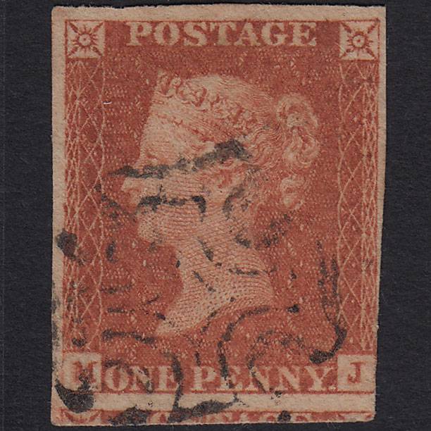GB QV 1841 1d Red-brown (Plate 29) SG8-B1(1) MJ GU nr 4 Margins MX