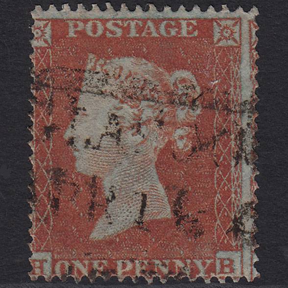 GB QV 1854 1d Red-brown (Plate 188) SG17-C1(1) HB GU Unusual Scots Local Cancel