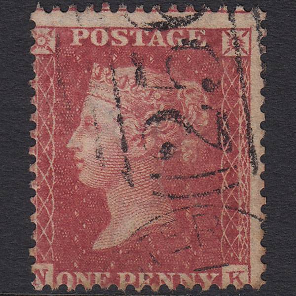 GB QV 1857 1d Rose-red (Plate 52) SG40-C10(1) NK GU Dorchester 256