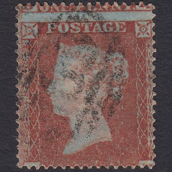 GB QV 1854 1d Red-brown (Plate 197) SG17-C1(1) CK GU Large Misperf