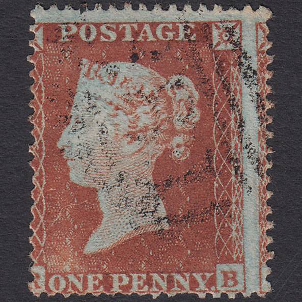 GB QV 1854 1d Red-brown (Plate 192) SG17-C1(1) RB GU Large Misperf
