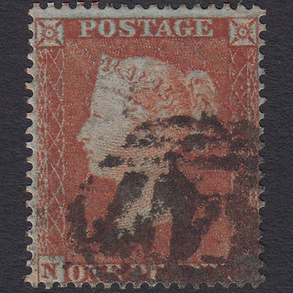 GB QV 1854 1d Red-brown (Plate 176) SG17-C1(1) Framed Reverse NG GU