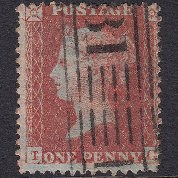 GB QV 1856 1d (Plate 40) SG29-C8(1) TC GU Edinburgh 131 Roller Cancel